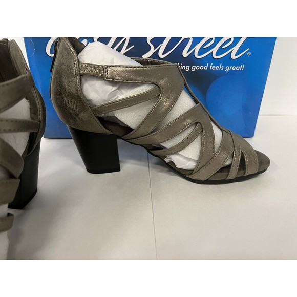 Easy Street Sandals Pewter Met Amaze 6WW - Picture 5 of 7